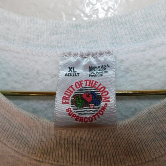 Vintage Virginia Vale Sweatshirt Adult XL Fruit of the Loom Gray Casual Crewneck - Picture 2 of 12